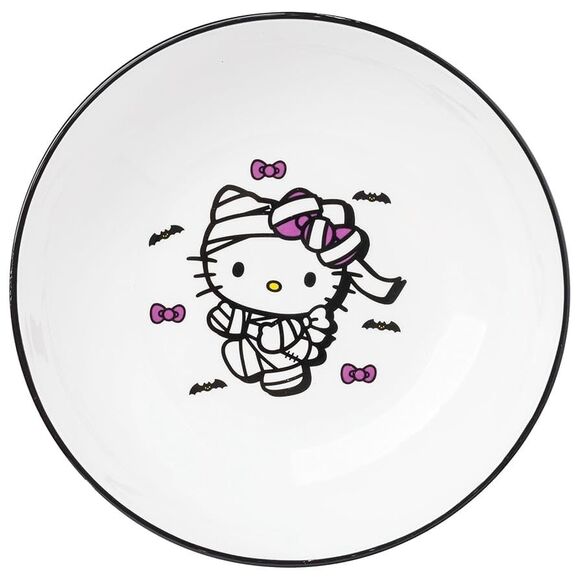 Set of 4 Sanrio Hello Kitty Halloween Spooky Coupe Ceramic Dinner Bowl, 9" - Picture 3 of 4